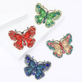 Alloy Rhinestone Large Butterfly Brooch Pin For Elegant Womens Clothing view 1