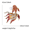 Alloy Rhinestone Goldfish Brooch Pin For Coats Cardigans And Lapels view 4