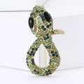 Alloy Rhinestone Mini Snake Brooch Pin For Unisex Fashion Apparel view 2