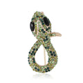 Alloy Rhinestone Mini Snake Brooch Pin For Unisex Fashion Apparel view 5