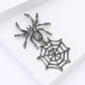 Alloy Spider Web Brooch Pin For Halloween Clothing Decoration view 3