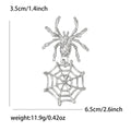 Alloy Spider Web Brooch Pin For Halloween Clothing Decoration view 6