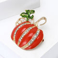 Halloween Alloy Enamel Pumpkin Brooch Pin For Suits And Cardigans view 2