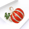 Halloween Alloy Enamel Pumpkin Brooch Pin For Suits And Cardigans view 3