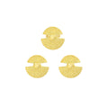European American Flower Ring Shaped Earrings Light Luxury Metal Minimalist Fashion Ear Jewelry view 5