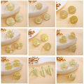 European American Flower Ring Shaped Earrings Light Luxury Metal Minimalist Fashion Ear Jewelry view 2