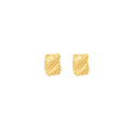 Luxury Gold Alloy Irregular Heart Star Geometric Textured Metal Stud Earrings view 5