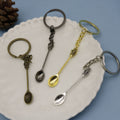 Zinc Alloy Minimalist Spoon Keychain Bag Charm Gift view 4
