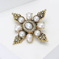 Alloy Pearl Baroque Brooch Pin For Women Clothing Decoration view 3