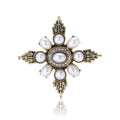 Alloy Pearl Baroque Brooch Pin For Women Clothing Decoration view 5