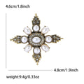 Alloy Pearl Baroque Brooch Pin For Women Clothing Decoration view 6