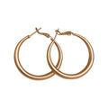 Minimalist Metal C-Shaped Hoop Earrings For Women, Geometric Round Light Luxury Ear Jewelry view 5