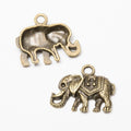 Ornate Elephant Metal Charm 3 Finish Options Craft Supply view 6