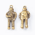 Standing Astronaut Charm In 2 Metal Finishes For Jewelry Making view 5