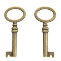 Round Bow Skeleton Key Metal Charm for Jewelry Making in Antique Bronze and Antique Silver view 5