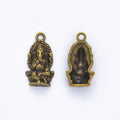 Seated Ganesha Metal Charm in Six Reflective Finishes view 8