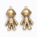 Rounded Astronaut Charm In 4 Metal Finishes For Jewelry Making view 7