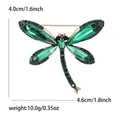 Alloy Glass Dragonfly Brooch For Women's Suit And Coat Decoration view 6