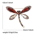 Alloy Glass Dragonfly Brooch For Women's Suit And Coat Decoration view 4