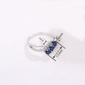 Hot Selling Geometric Oval Ring Simple French Style Zircon Women's Fashion Jewelry view 4