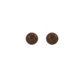 Vintage Chocolate Brown Dome Acrylic Studs, Elegant Maillard Minimalist Light Luxury Women Earrings view 5