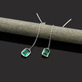 European American Chain Drop Earrings For Women, Geometric Statement Fashion Jewelry view 3