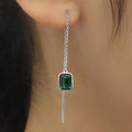 European American Chain Drop Earrings For Women, Geometric Statement Fashion Jewelry view 1