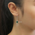 European American Chain Drop Earrings For Women, Geometric Statement Fashion Jewelry view 4