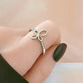 Minimalist Geometric Mobius Ring For Women Sweet Personalized Niche Finger Jewelry view 3