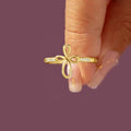 Minimalist Geometric Mobius Ring For Women Sweet Personalized Niche Finger Jewelry view 2