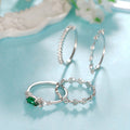 Four Piece Stackable Geometric Ring Set, Light Luxury Elegant Sweet Style Fashion Jewelry view 3