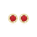 Vintage Luxury Sunflower Cat Eye Stone Gold Alloy Geometric Metal Flower Stud Women's Fashion Earrings view 5