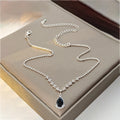 Elegant French Vintage Black Teardrop Zircon Rhinestone Stud Dangle Jewelry Set For Women Earrings view 4