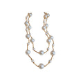 Minimalist Faux Pearl Round Geometric Sweater Necklace For Women Light Luxury Elegant Fashion Jewelry view 5