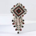 Alloy Rhinestone Chain Brooch Pin For Women’s Sweaters And Coats view 1