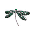Luxury Copper Enamel Zircon Dragonfly Brooch For Women Fashion Insect Lapel Pin Accessory view 5