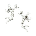 Antique Silver Zinc Alloy Volleyball Girl Charm Pendant for DIY Necklace Bracelet Jewelry Making view 2