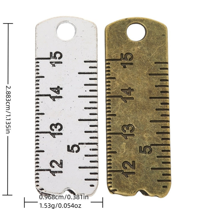 Zinc Alloy Caliper Charm Pendant for DIY Necklace Bracelet Jewelry Making