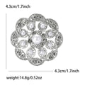 Alloy Rhinestone Flower Brooch For Women Suits And Sweaters view 6