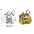 Zinc Alloy Wallet Charm Pendant for DIY Necklace Bracelet Jewelry Making view 1