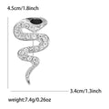 Alloy Rhinestone One Eye Snake Brooch Pin For Apparel view 6