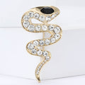 Alloy Rhinestone One Eye Snake Brooch Pin For Apparel view 2