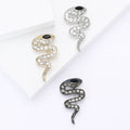 Alloy Rhinestone One Eye Snake Brooch Pin For Apparel view 1