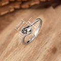 Cute Cat Paw Heart Ring For Women, Fashion Daily Wear Adjustable Finger Jewelry view 4
