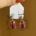 Light Luxury Geometric Colorful Earrings For Women, Eye-Catching Celebrity Style Fashion Jewelry view 4