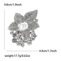 Alloy Rhinestone Leaf Brooch Pin For Women's Suit And Cardigan view 4
