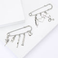 Electroplated Alloy Medical Pin Brooch For Women Suit Coat Decoration view 1