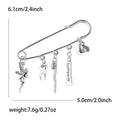 Electroplated Alloy Medical Pin Brooch For Women Suit Coat Decoration view 6