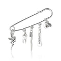Electroplated Alloy Medical Pin Brooch For Women Suit Coat Decoration view 5