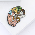 Alloy Brain Shape Brooch Pin Creative Statement Suit Accessory view 3